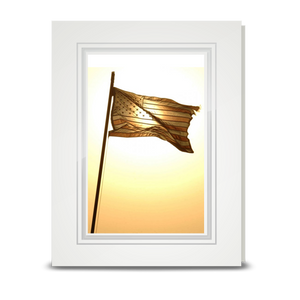 Flag, Desert - folded card