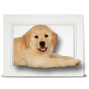 Golden Retriever Puppy - folded card