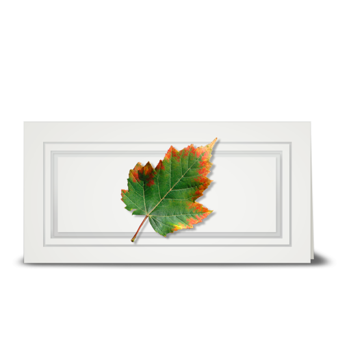 Maple Leaf, autumn edge - gift tag