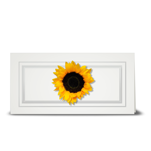 Sunflower, double petal - gift tag