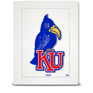 KU Jayhawk 1920 - folded card