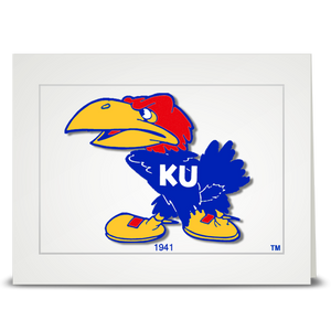 KU Jayhawk 1941 - folded card