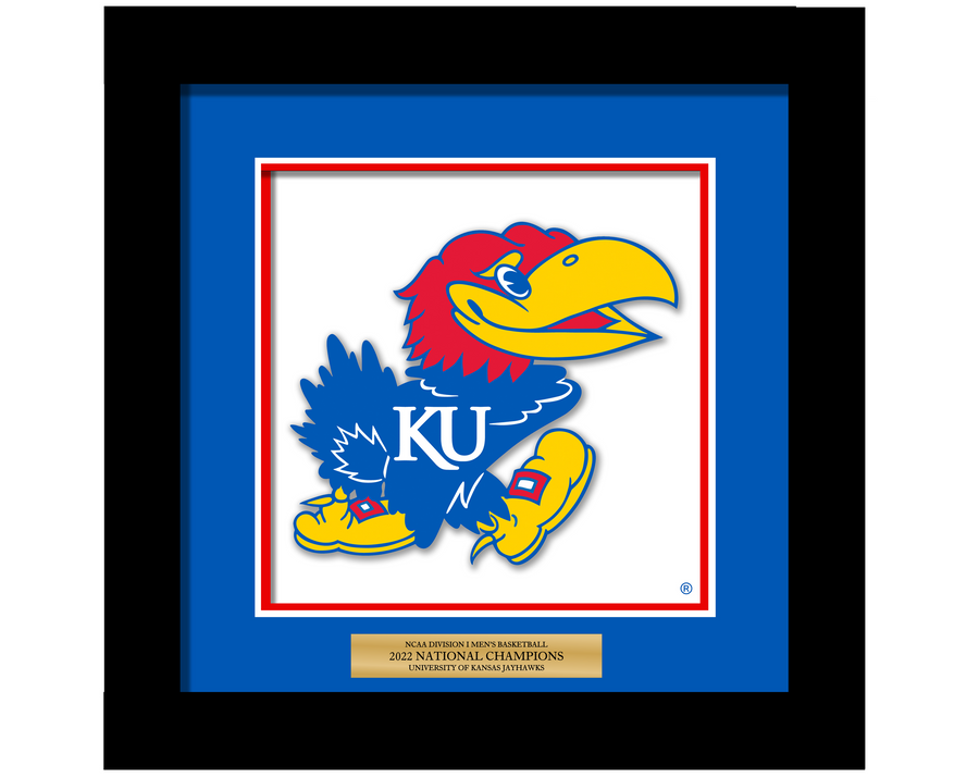 NATIONAL CHAMPIONS 2022 Jayhawks – framed