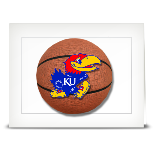 Jayhawk, Basketball - folded card