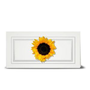 Sunflower, double petal - gift tag