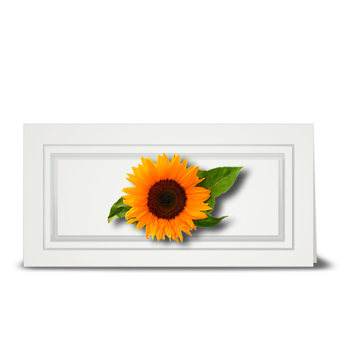 Sunflower, Swiss - gift tag